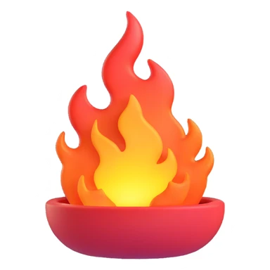 heat icon symbolizing hot air and heatwave, realistic and three-dimensional, no background sticker