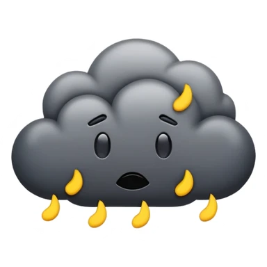 Storm full of shit emoji sticker
