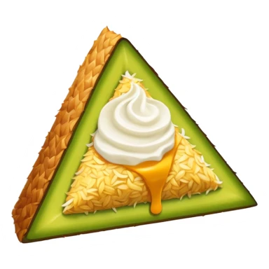 Nasi lemak triangle creature  sticker