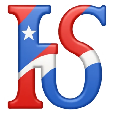 4th of July themed alphabet sticker