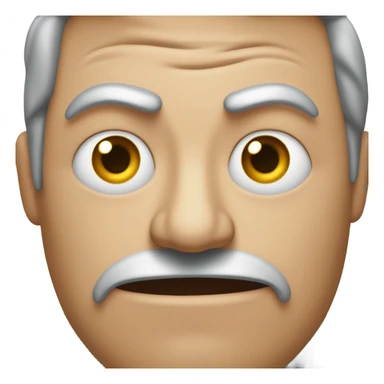 a bewildered man and a man with a ridiculous look on one's face sticker