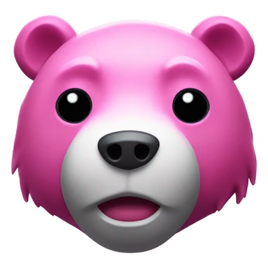 Fortnite pink bear skin with white scar above left eye sticker