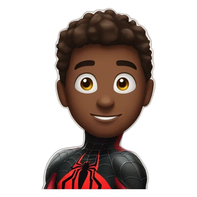 Spiderman miles morales sticker