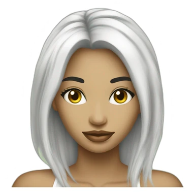 Beauty girl receive dinero sticker