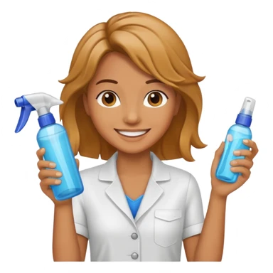 Stylist with spray bottle




 sticker