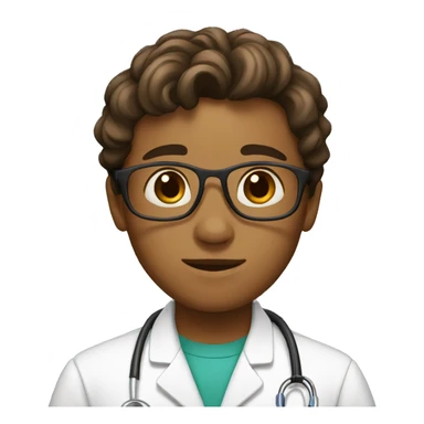 light brown boy like a doctor sticker