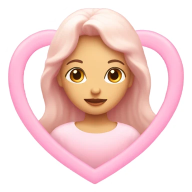 Hearts with pink halo sticker