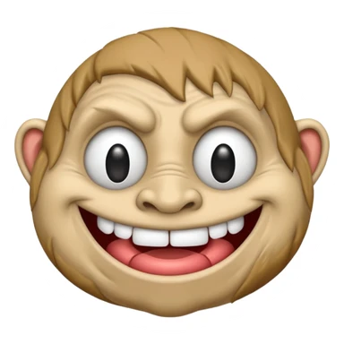 Troll face blown up sticker
