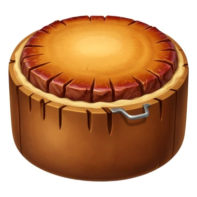 round meat roasted  sticker