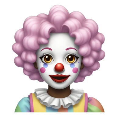 Pastel clown girl  sticker