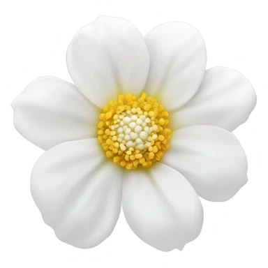 Flor blanca sticker