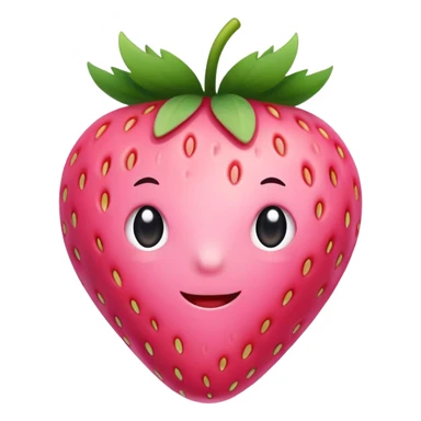 Cute pink strawberry cutcore style sticker