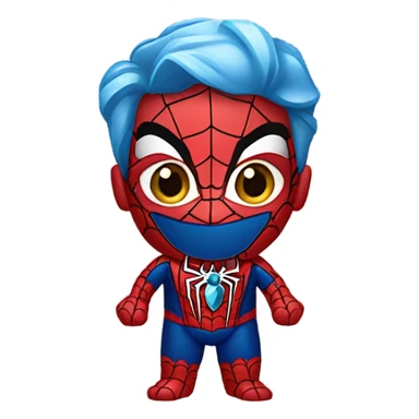 Spider-Man wearing a diamond chain sticker