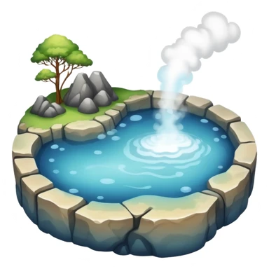 hot springs bubbling sticker