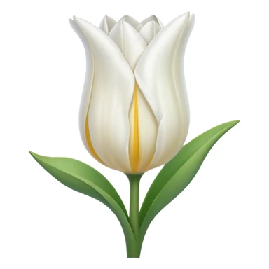 white tulip sticker