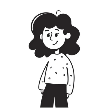 smiling girl sticker