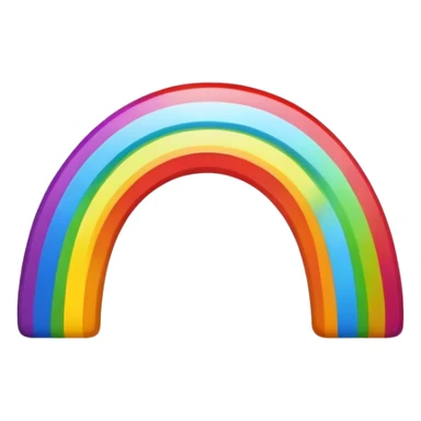 Mean looking cartoon rainbow sticker