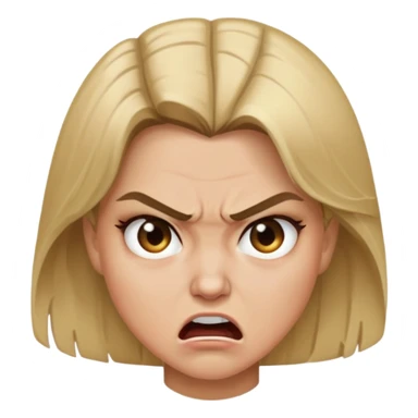 Dirty blonde Mom rage  sticker