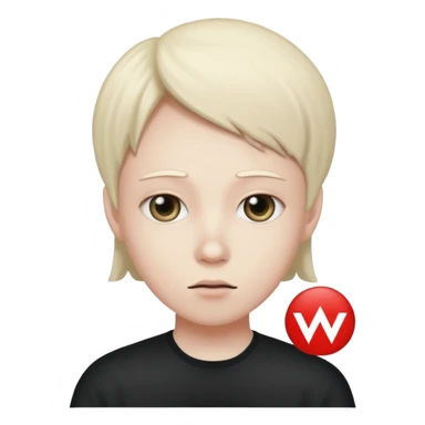 the word “weeb” with the alert symbol behind it sticker