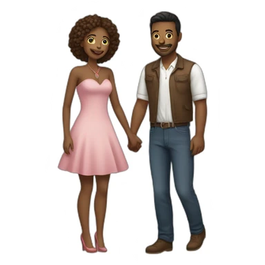 Manandwomenshowinglovetoeachotherbynotwearinganygarment sticker