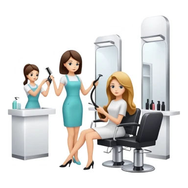 Hair salon sticker