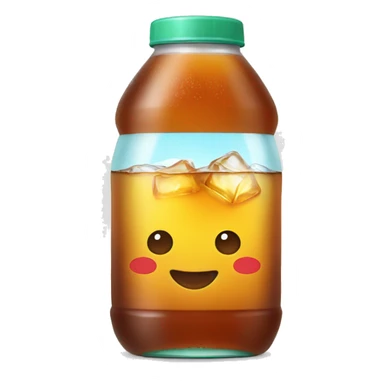 Bottle of ice tea sticker