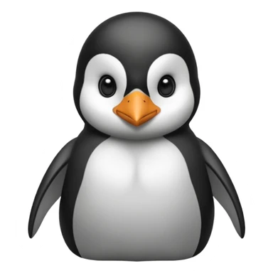 Make me a strong penguin sticker