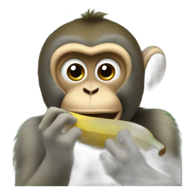 zelenskiy monkey eats banana sticker