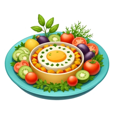 High resolution of a food dish sticker