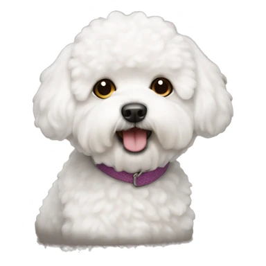 Bichon frise dog sticker