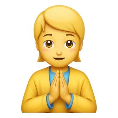 emoji praying and smirking sticker