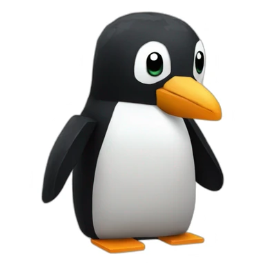 Minecraft penguin sticker