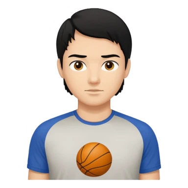 mach mir einen aus dem gym mit schwarzen haaren und sport tshirt sticker