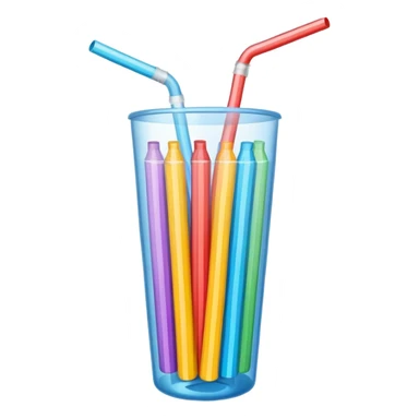 soda straws sticker