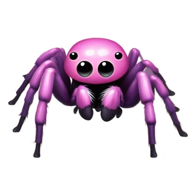 pink fat jumping spider  sticker