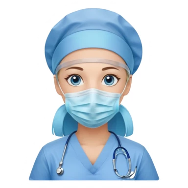 Nurse blue eyes sticker