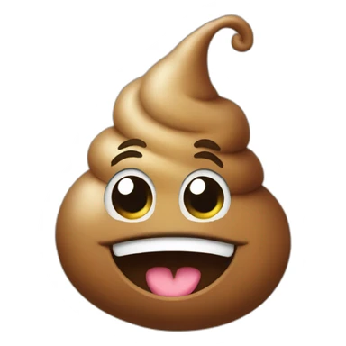 Happy poop sticker