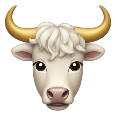 Taurus sign fancy sticker