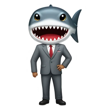 jokowi costume shark sticker