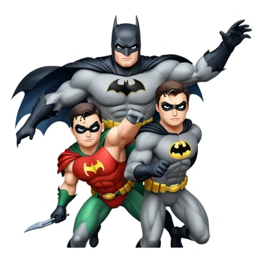 batman and robin sticker