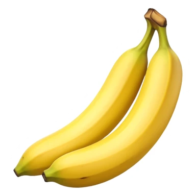 Toony single banana emoji with good rendering  sticker