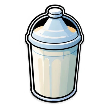 Milk pail sticker
