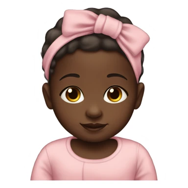 newborn dark skin baby daughter  sticker