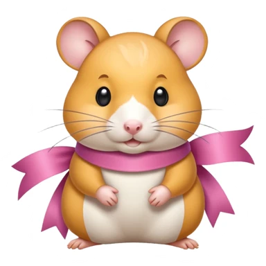 ribbon hamster sticker