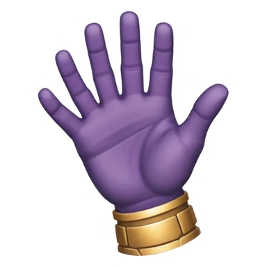 Thanosun hareketini yapan emoji sticker