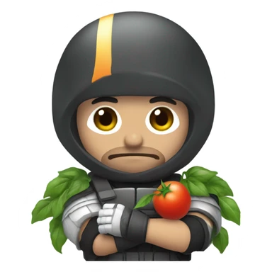 Marcus fenix holding a tomato sticker