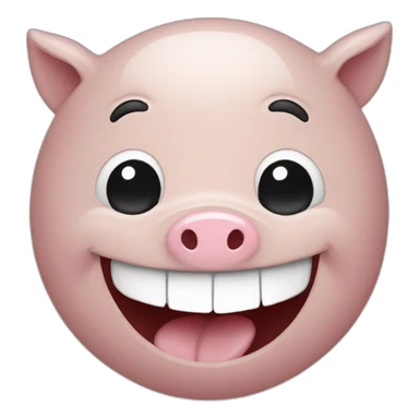 Porc smille sticker