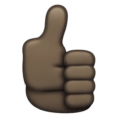 bl thumbsup emoji with blackoutlinee sticker