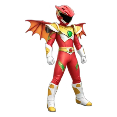 dragon power ranger full body sticker