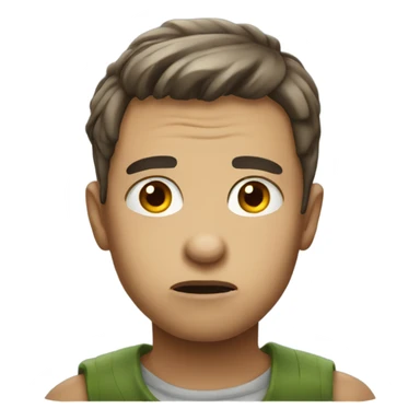 pouting brat face emoji  sticker